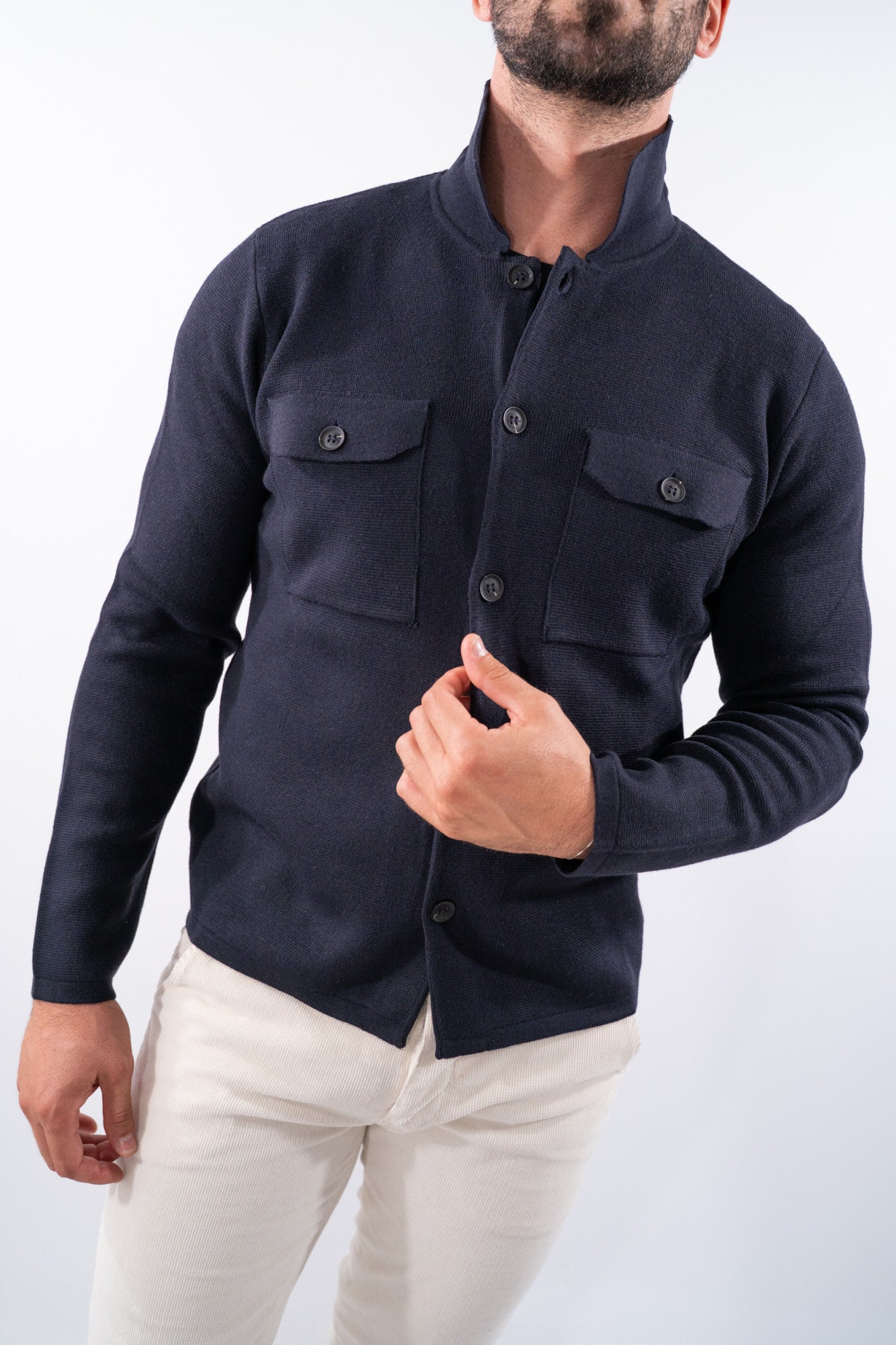 Giacca camicia con taschini