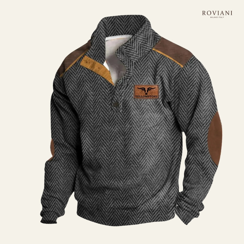 Angelo – Maglione Retrò Stampato da Uomo