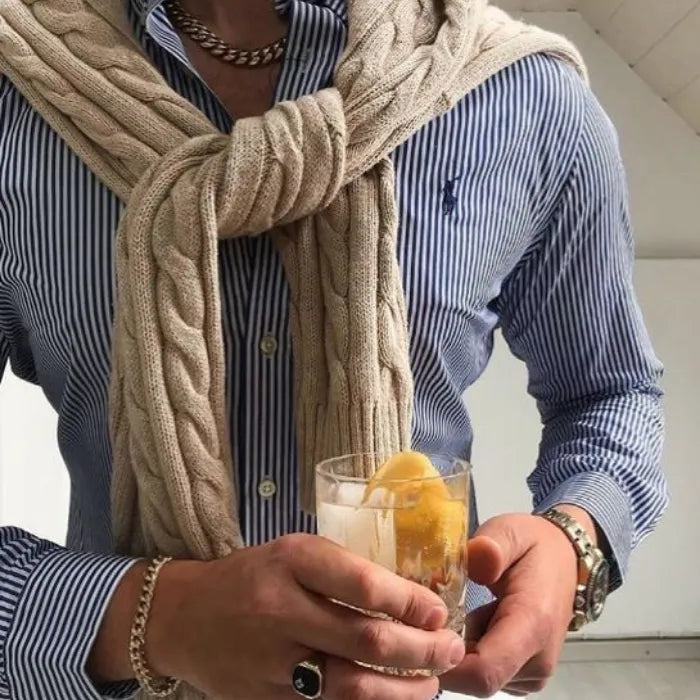 Camicia Sociale a Righe Slim TecStretch RL