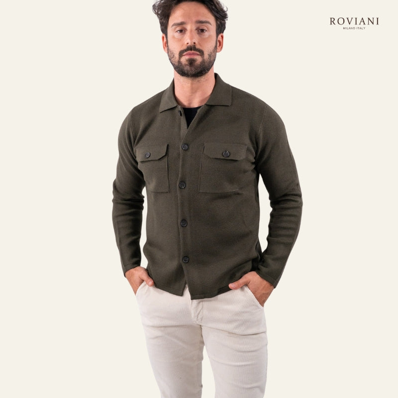 Giacca camicia con taschini