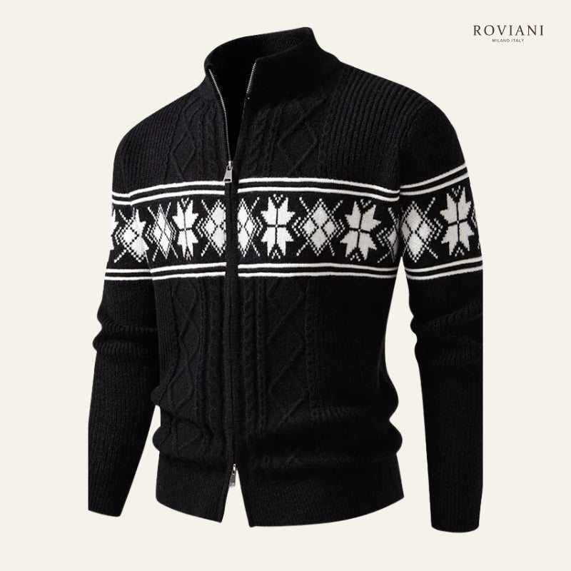 Adriano – Maglione Spesso da Uomo con Cerniera