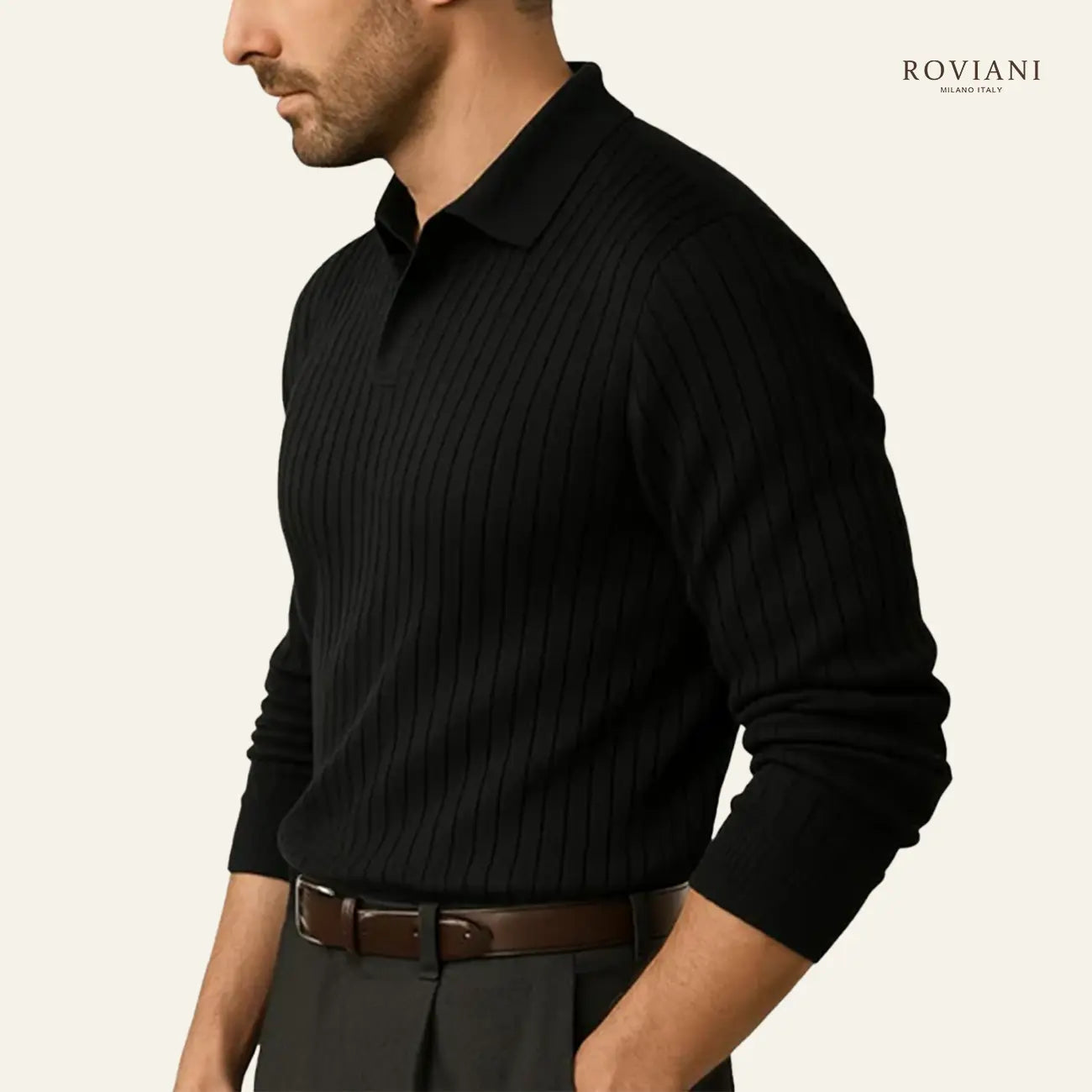 Polo da Uomo a Coste Manica Lunga Verona®