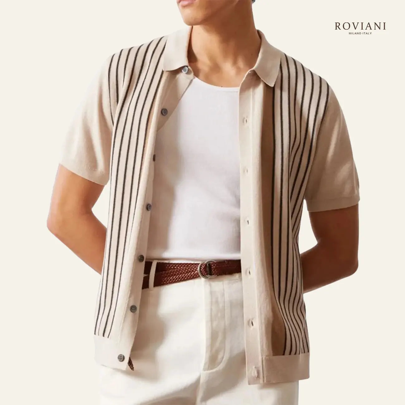 Maglia polo in maglia a righe Montelle®