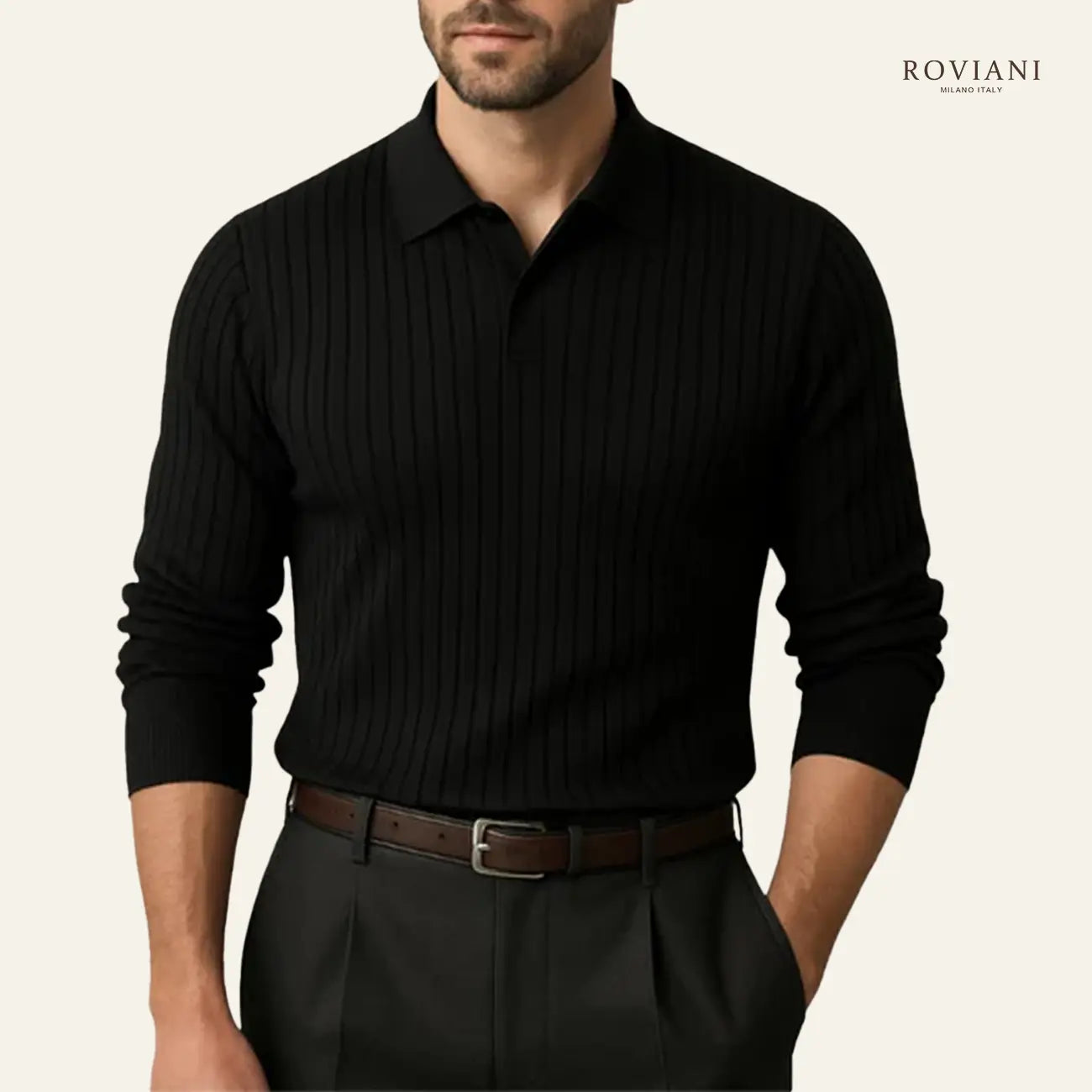 Polo da Uomo a Coste Manica Lunga Verona®