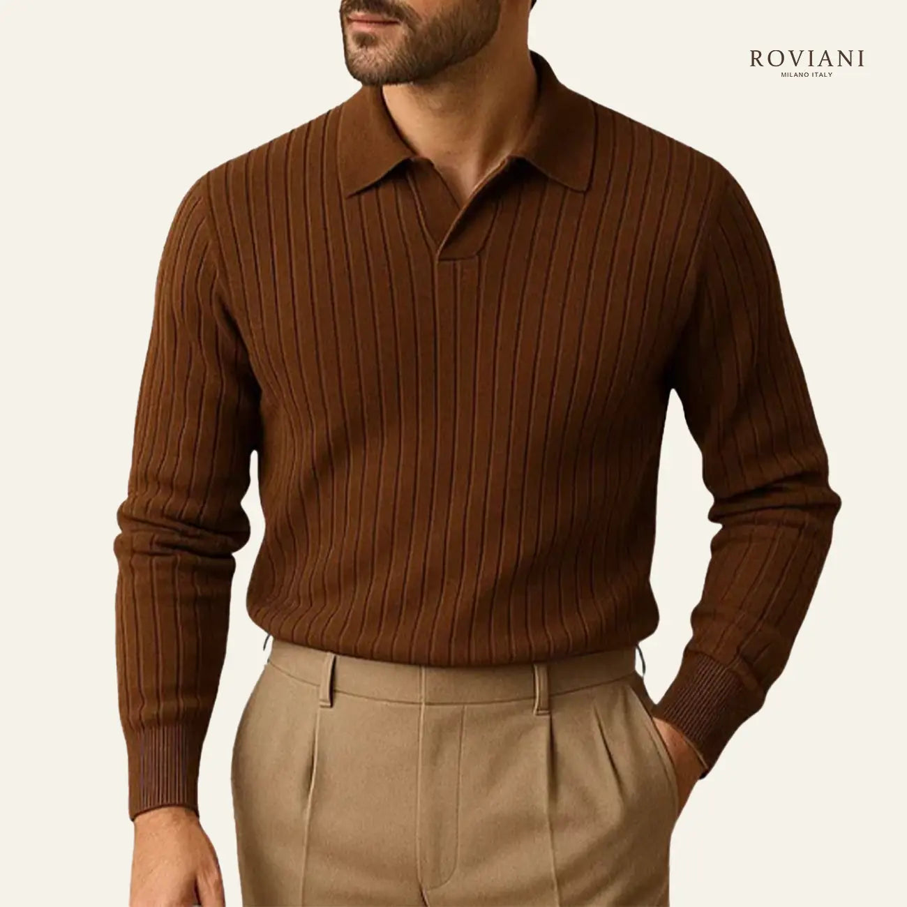 Polo da Uomo a Coste Manica Lunga Verona®