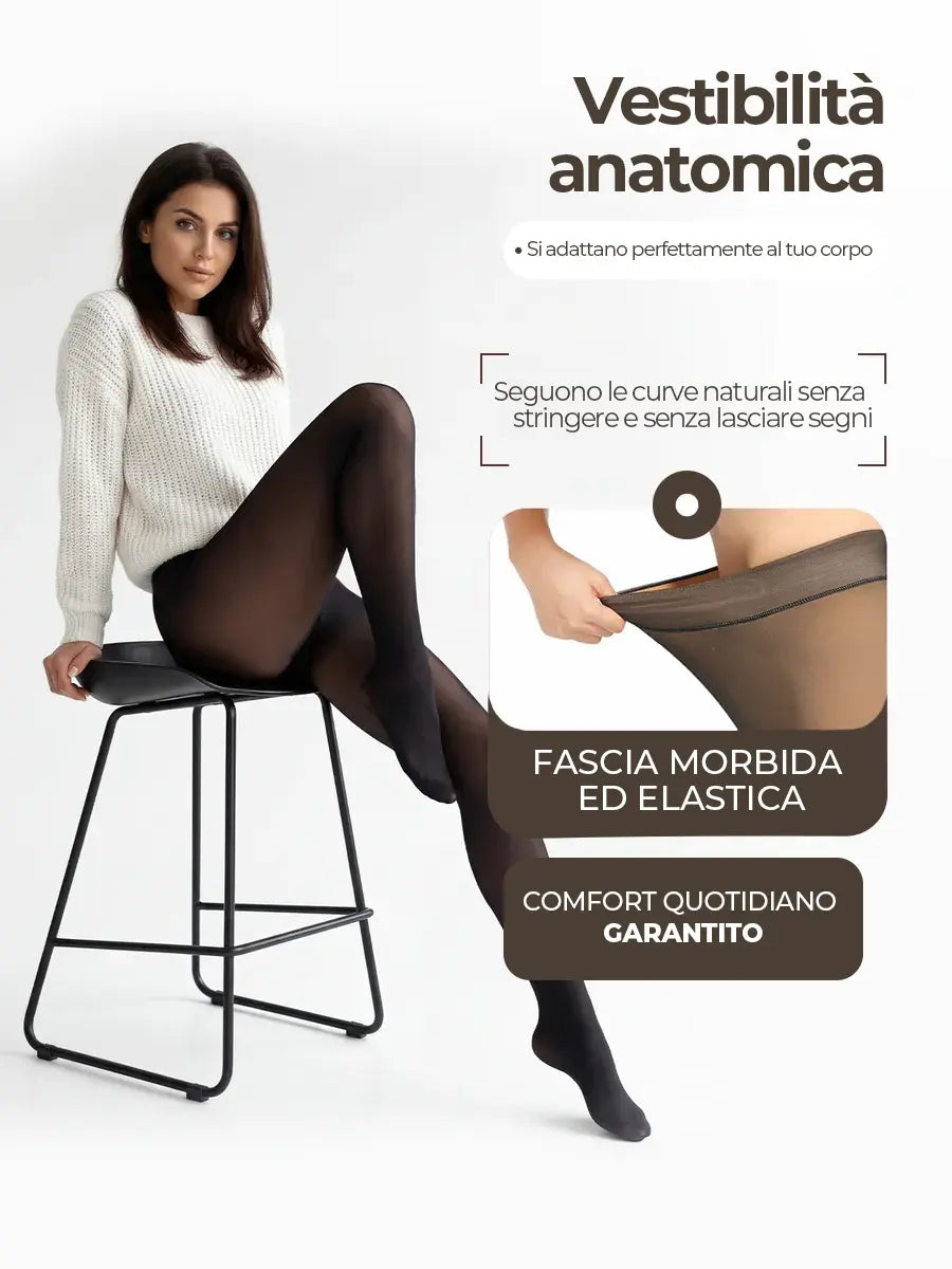 Kit Collant Foderato Trasparente (Prendi 2 al Prezzo di 1) INVERNO 2026