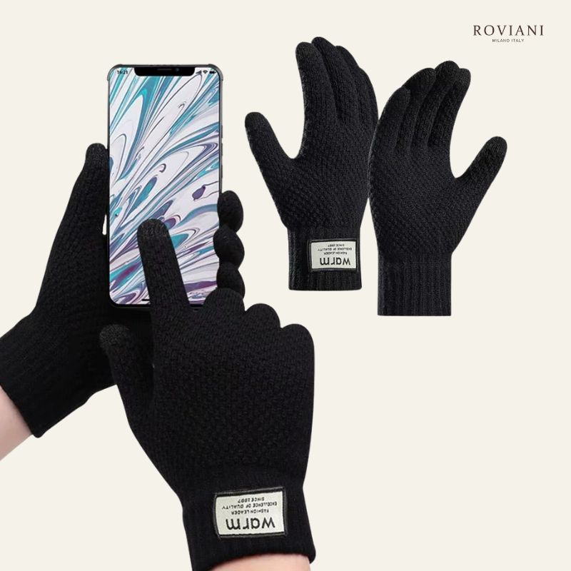 Guanto Nero da Uomo – Taglia Unica